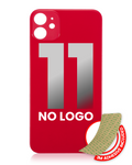 Backcover mit 3M-Kleber für iPhone 11 (ohne Logo / großes Kameraloch) (Rot)
