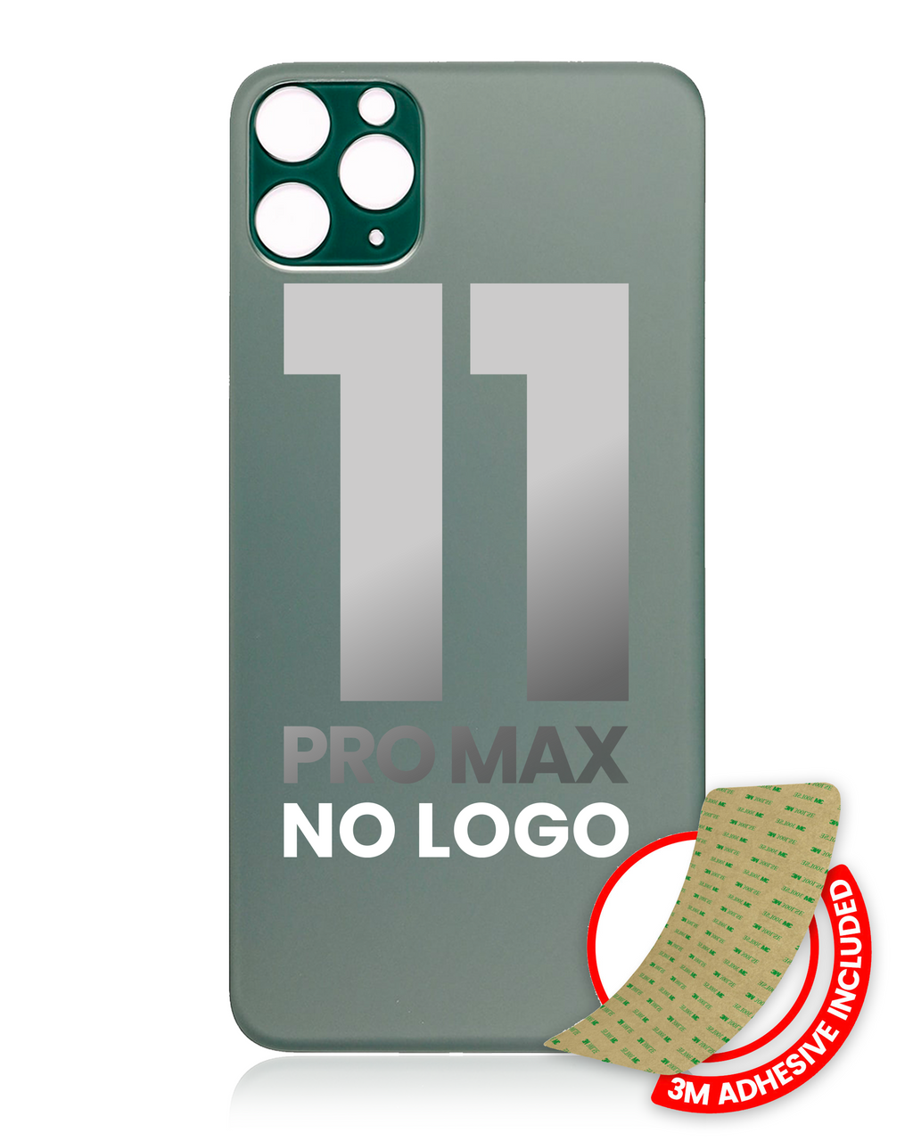 Backcover für iPhone 11 Pro Max, Midnight Green, 3M Kleber, ohne Logo