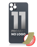iPhone 11 Pro Max Backcover mit 3M Kleber Space Grau ohne Logo