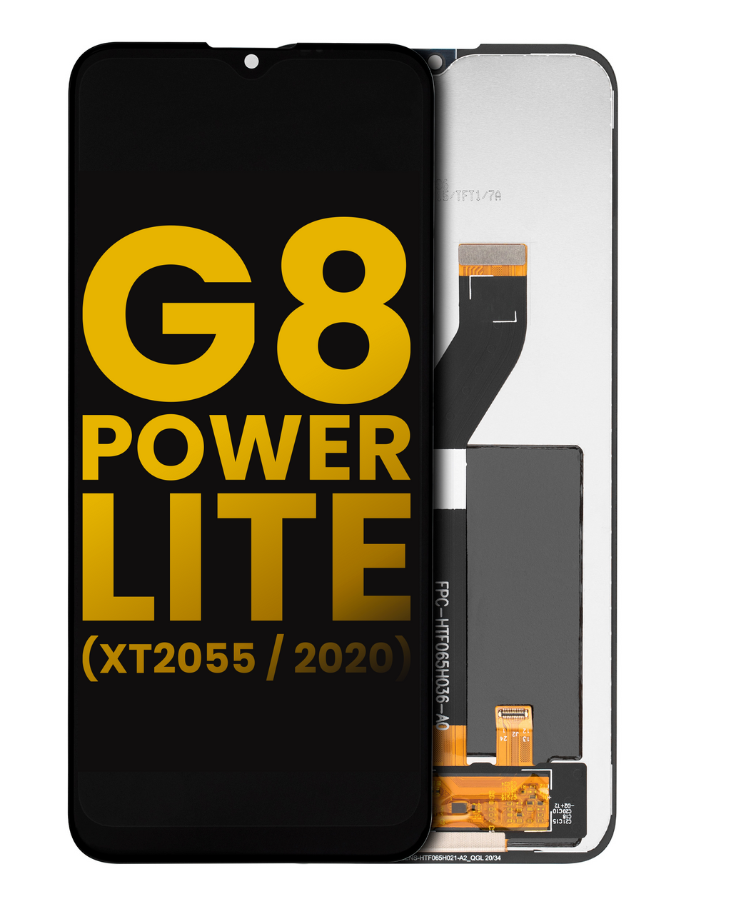 LCD Display without Frame for Motorola Moto G8 Power Lite (XT2055 / 2020) (Refurbished) (Black)
