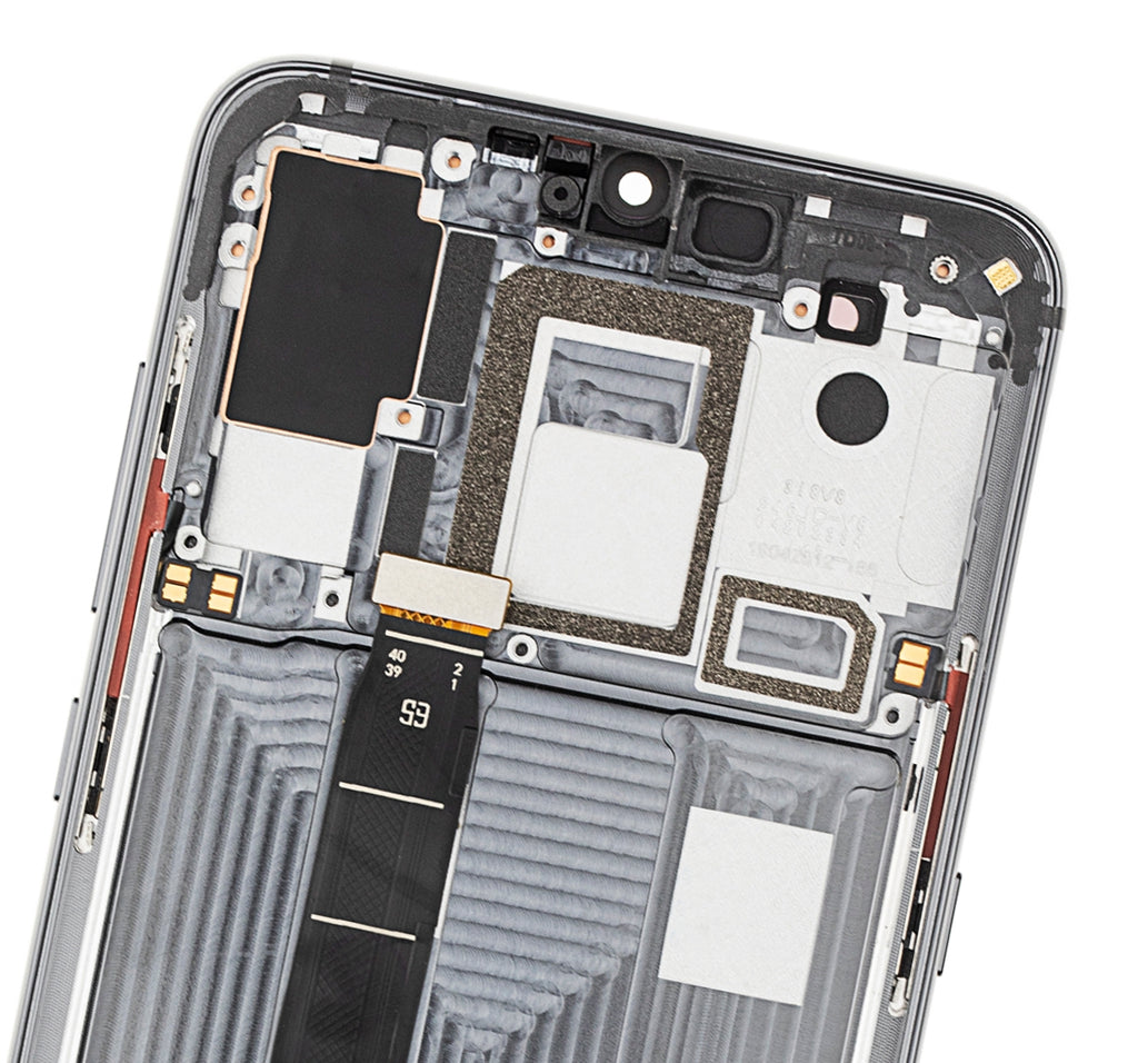 OLED-Display mit Rahmen für Xiaomi Mi 9 (Refurbished) (Piano Black)