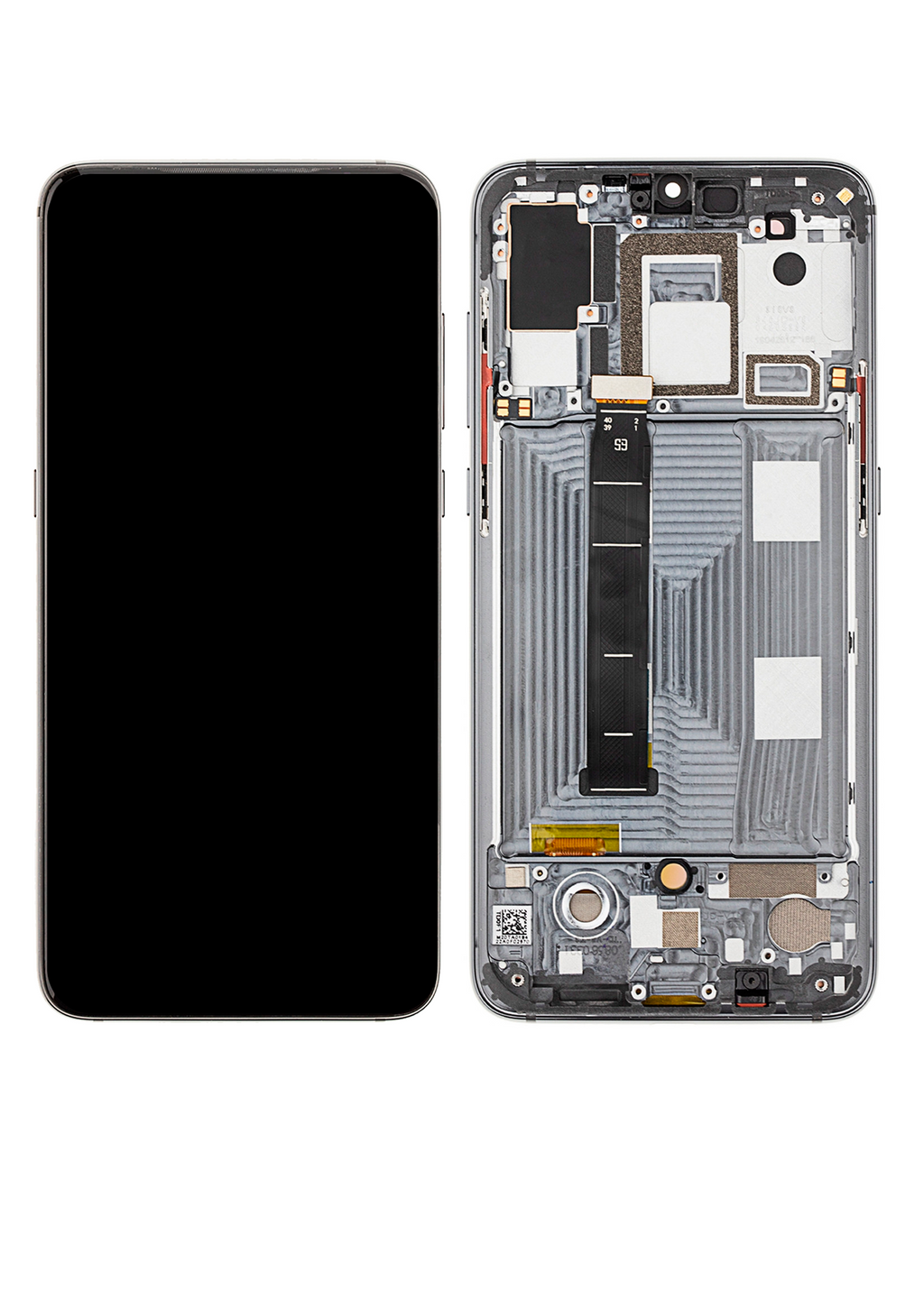 OLED-Display mit Rahmen für Xiaomi Mi 9 (Refurbished) (Piano Black)