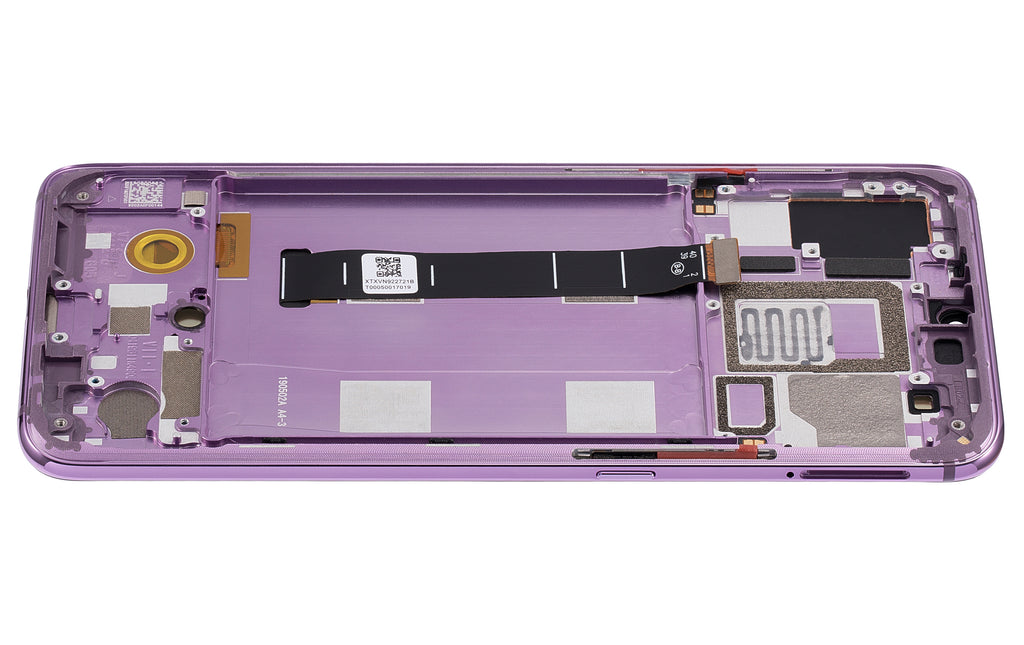 OLED-Display mit Rahmen für Xiaomi Mi 9 (Aftermarket Plus) (Lavender Violet)