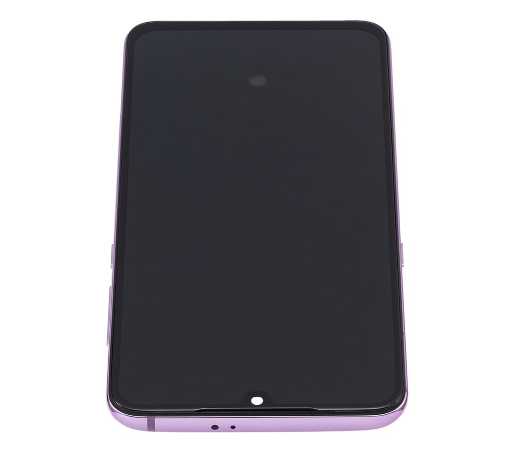 OLED-Display mit Rahmen für Xiaomi Mi 9 (Aftermarket Plus) (Lavender Violet)