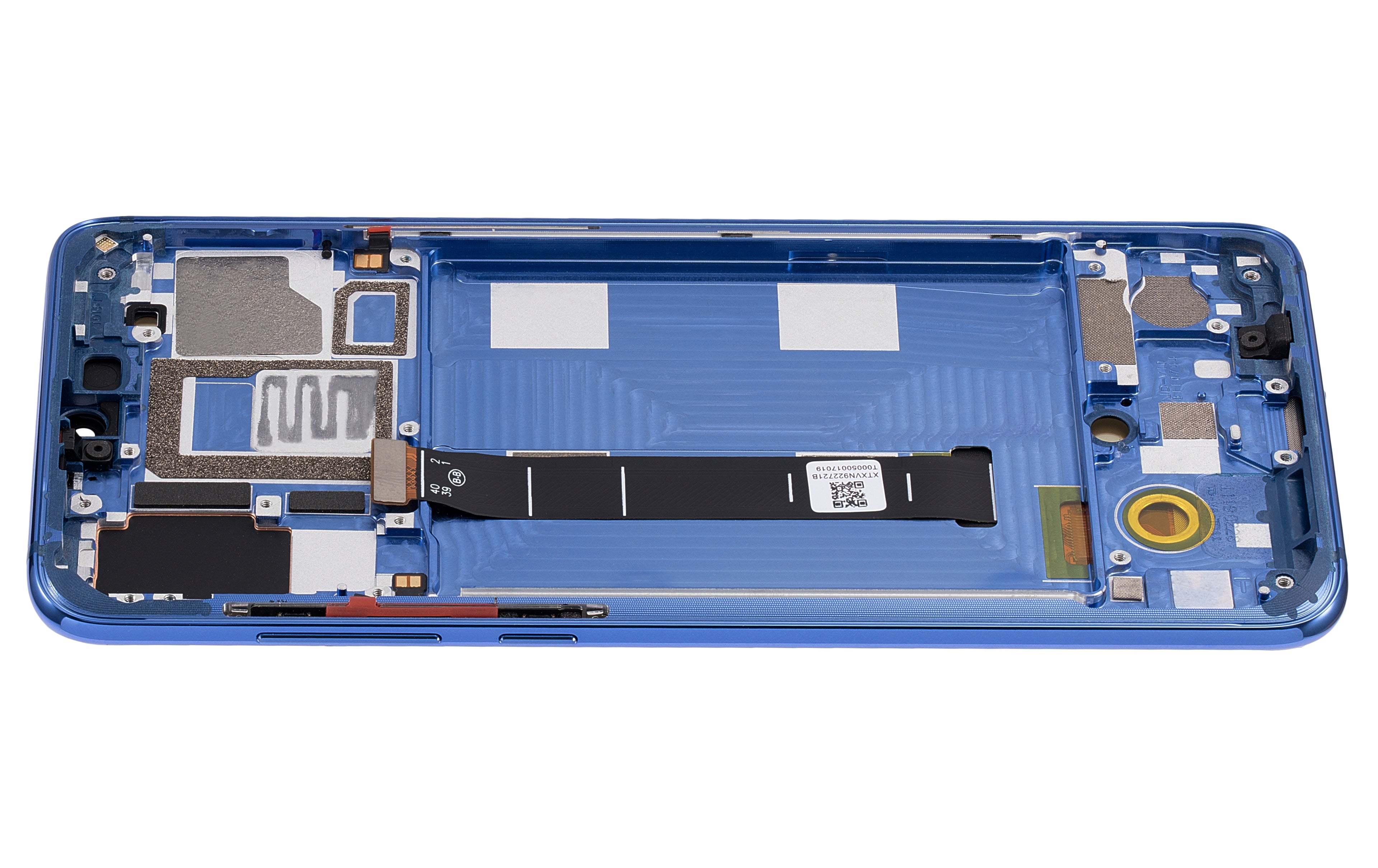 OLED-Display mit Rahmen für Xiaomi Mi 9 (Aftermarket Plus) (Ocean Blue)