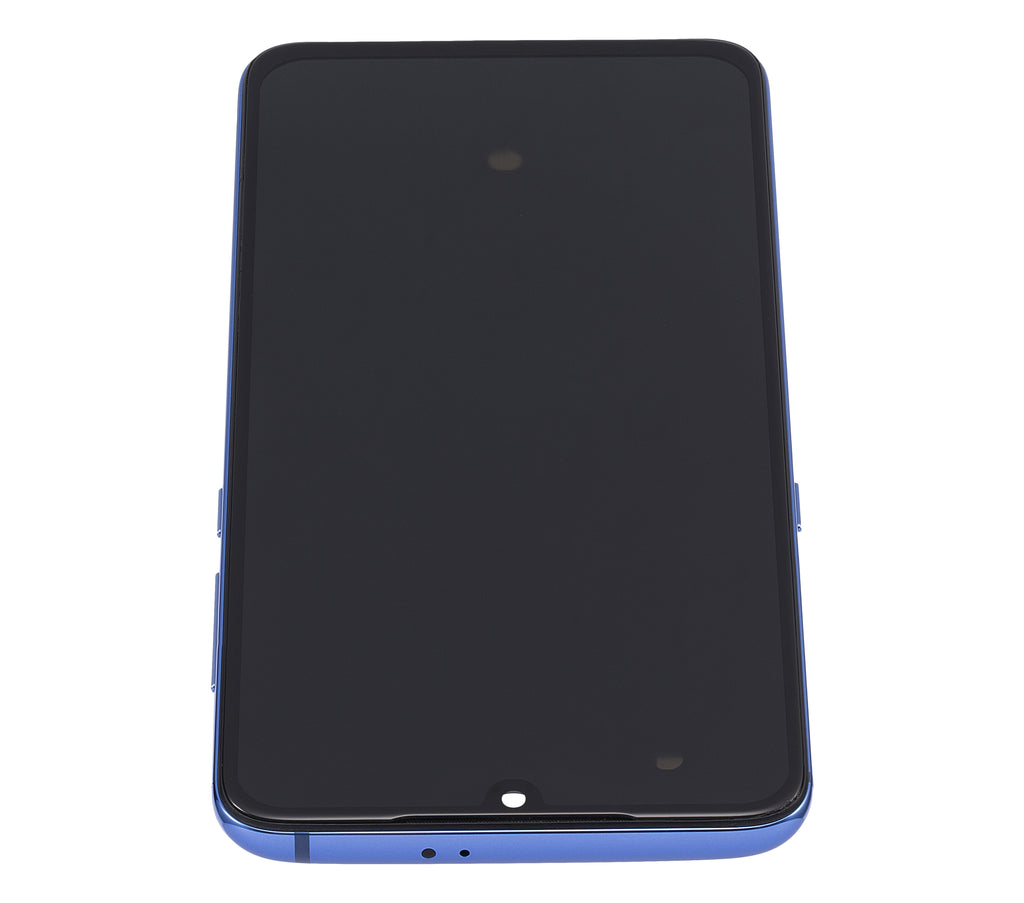 OLED-Display mit Rahmen für Xiaomi Mi 9 (Aftermarket Plus) (Ocean Blue)