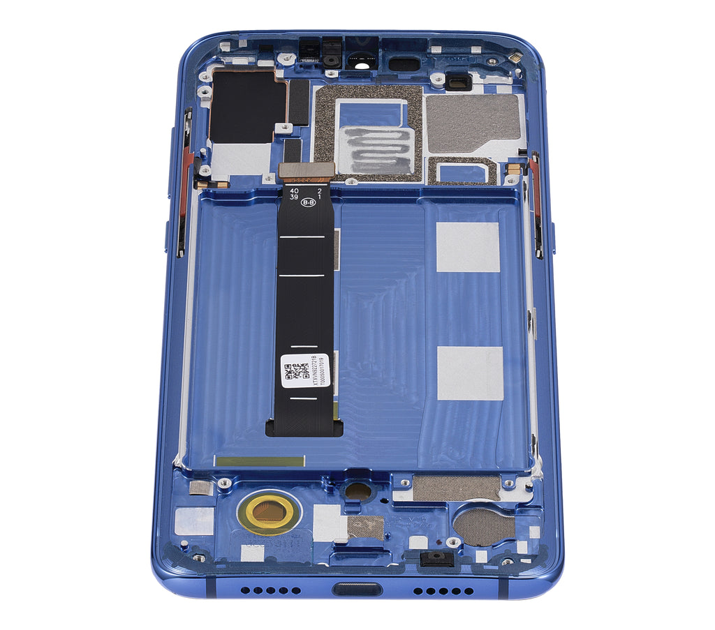 OLED-Display mit Rahmen für Xiaomi Mi 9 (Aftermarket Plus) (Ocean Blue)