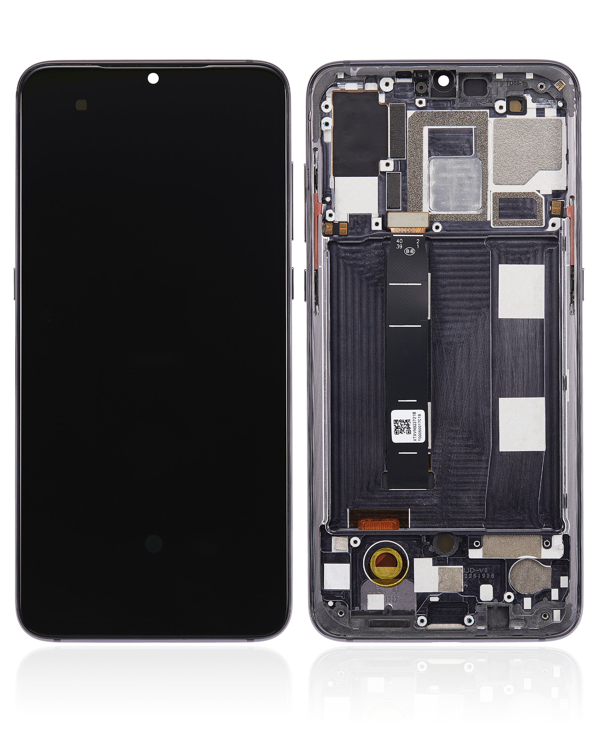 OLED Display with Frame for Xiaomi Mi 9 (Aftermarket Plus) (Piano Black)