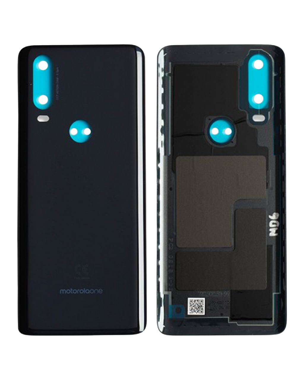 Backcover Glass für Motorola One Action (XT2013-1 / XT2013-2 / XT2013-4 / 2019) (Original OEM) (Denim Blue)