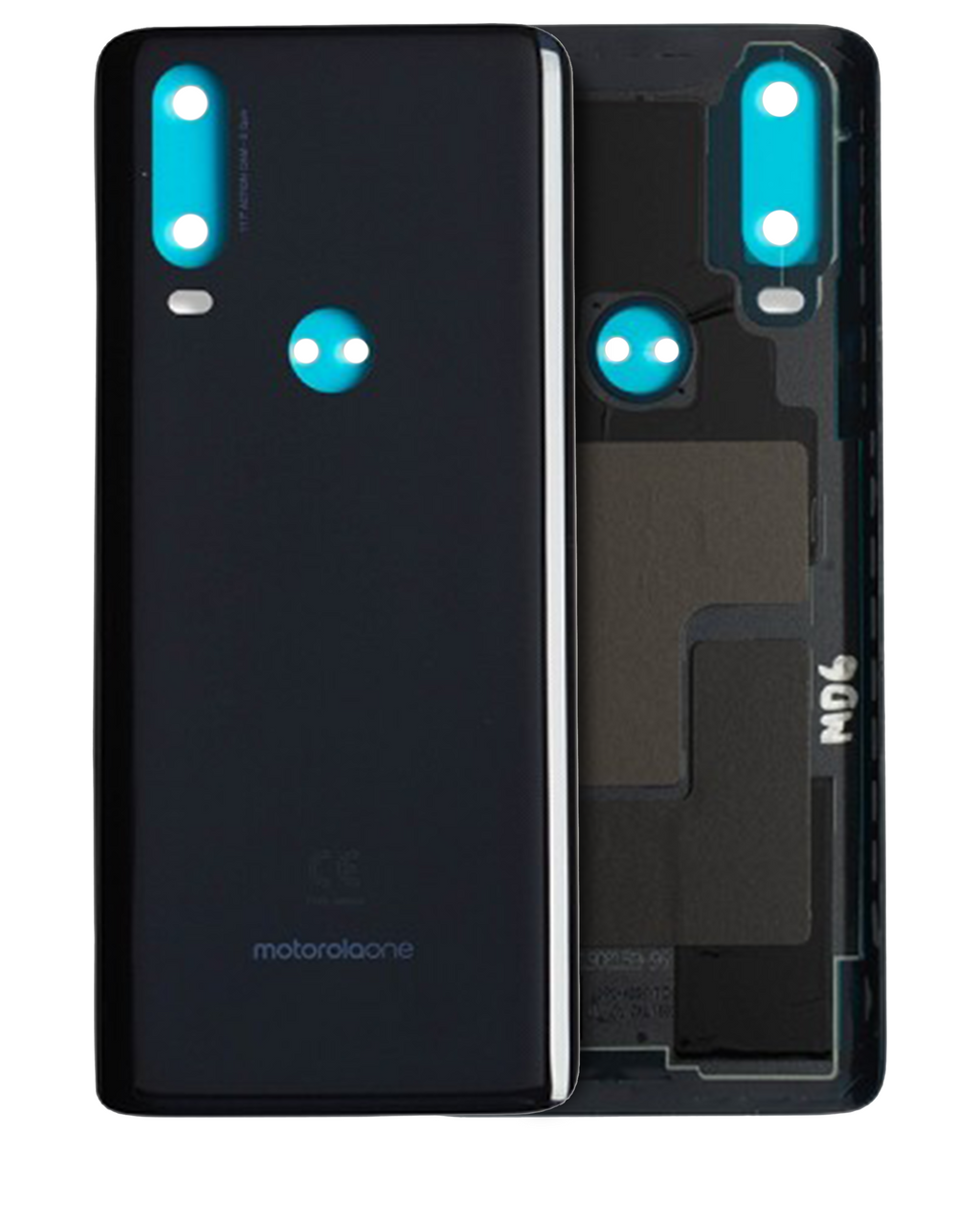 Backcover Glass für Motorola One Action (XT2013-1 / XT2013-2 / XT2013-4 / 2019) (Original OEM) (Denim Blue)