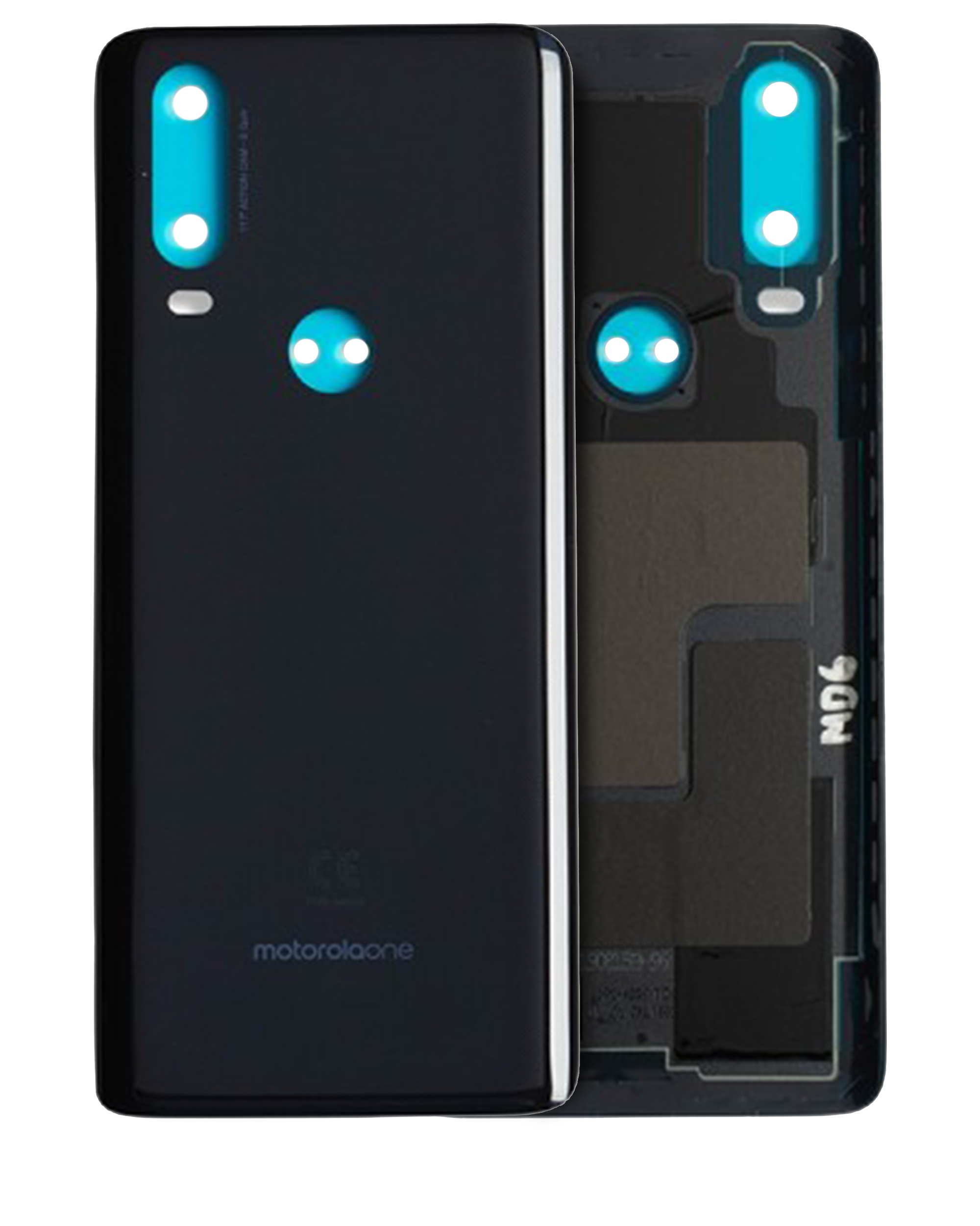 Backcover Glass für Motorola One Action (XT2013-1 / XT2013-2 / XT2013-4 / 2019) (Original OEM) (Denim Blue)