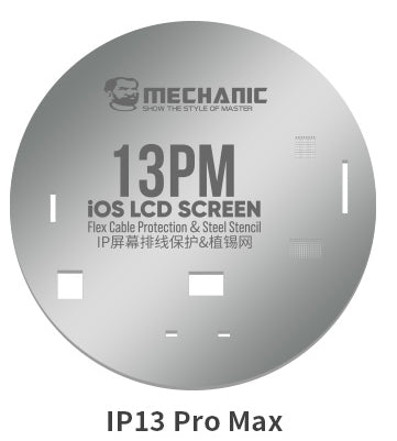 Screen Cable IC Protector Stencil for iPhone 11 to 13 Pro Max (Mechanic)