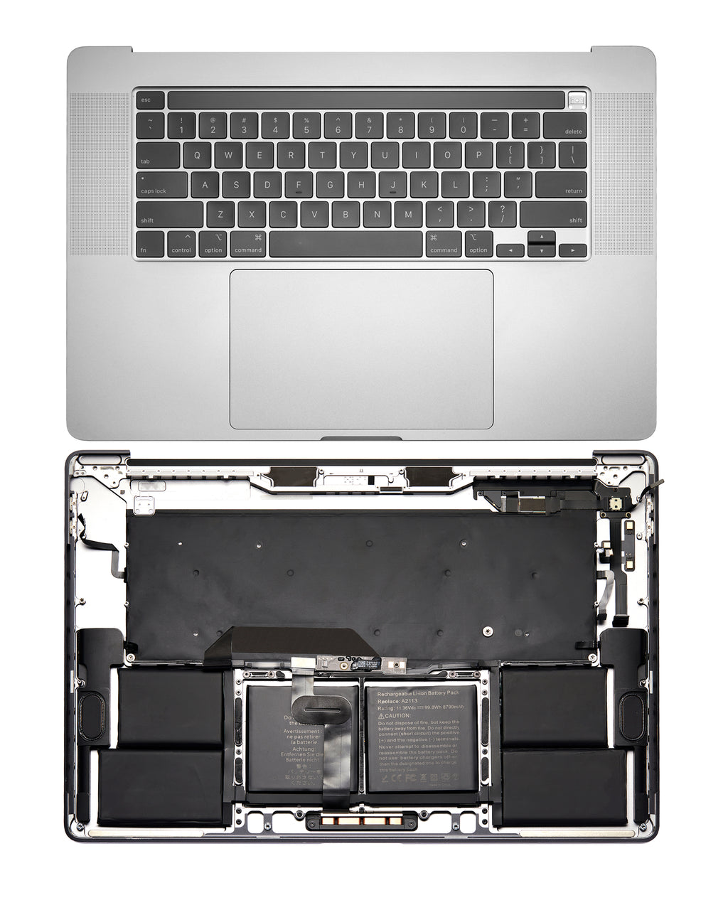 Topcase+Akku+Tastatur MacBook Pro 16" A2141 US Space Gray OEM Neuwertig