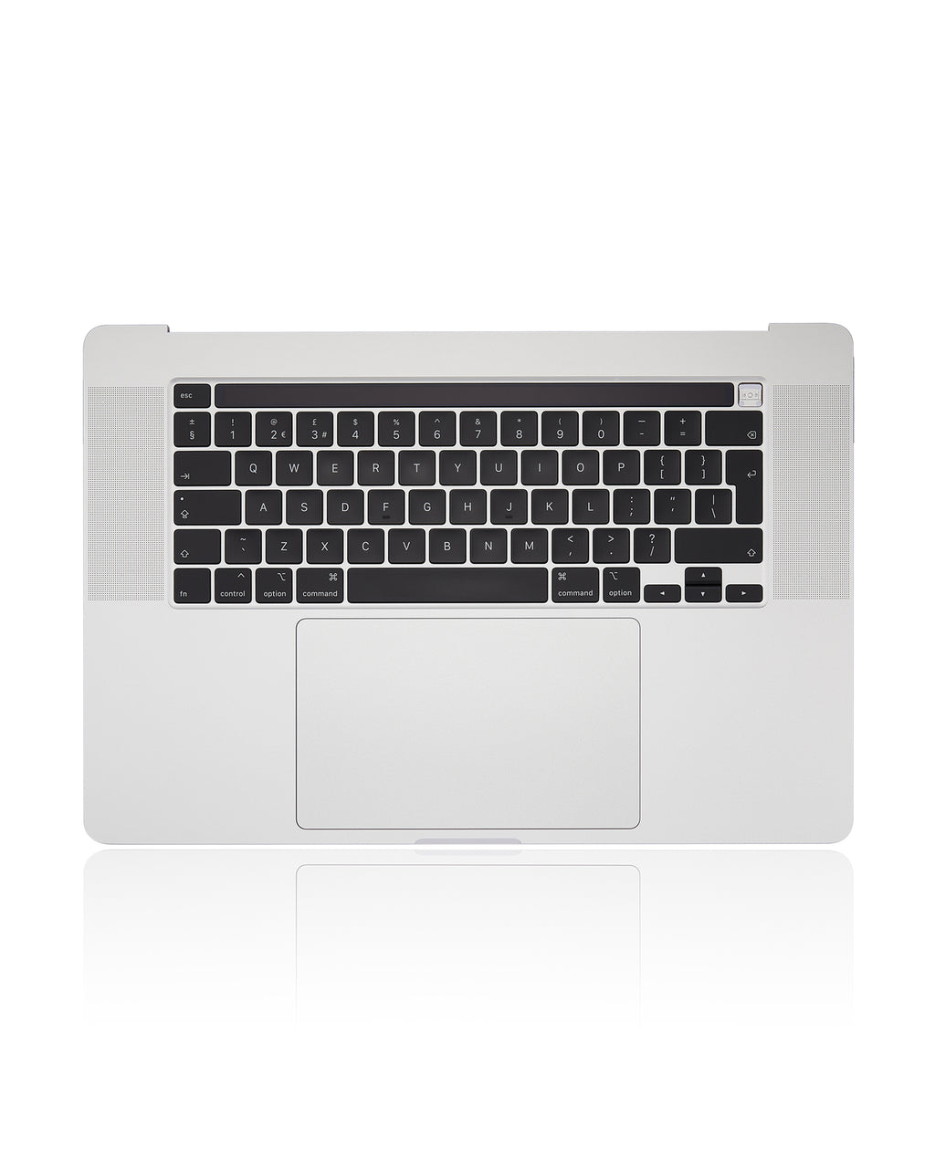 Topcase mit Akku & Tastatur MacBook Pro 16" A2141 UK OEM neuwertig Silber