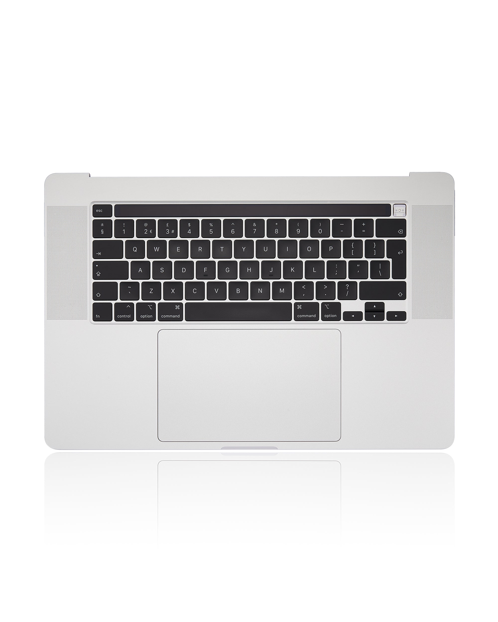 Topcase mit Akku & Tastatur MacBook Pro 16" A2141 UK OEM neuwertig Silber