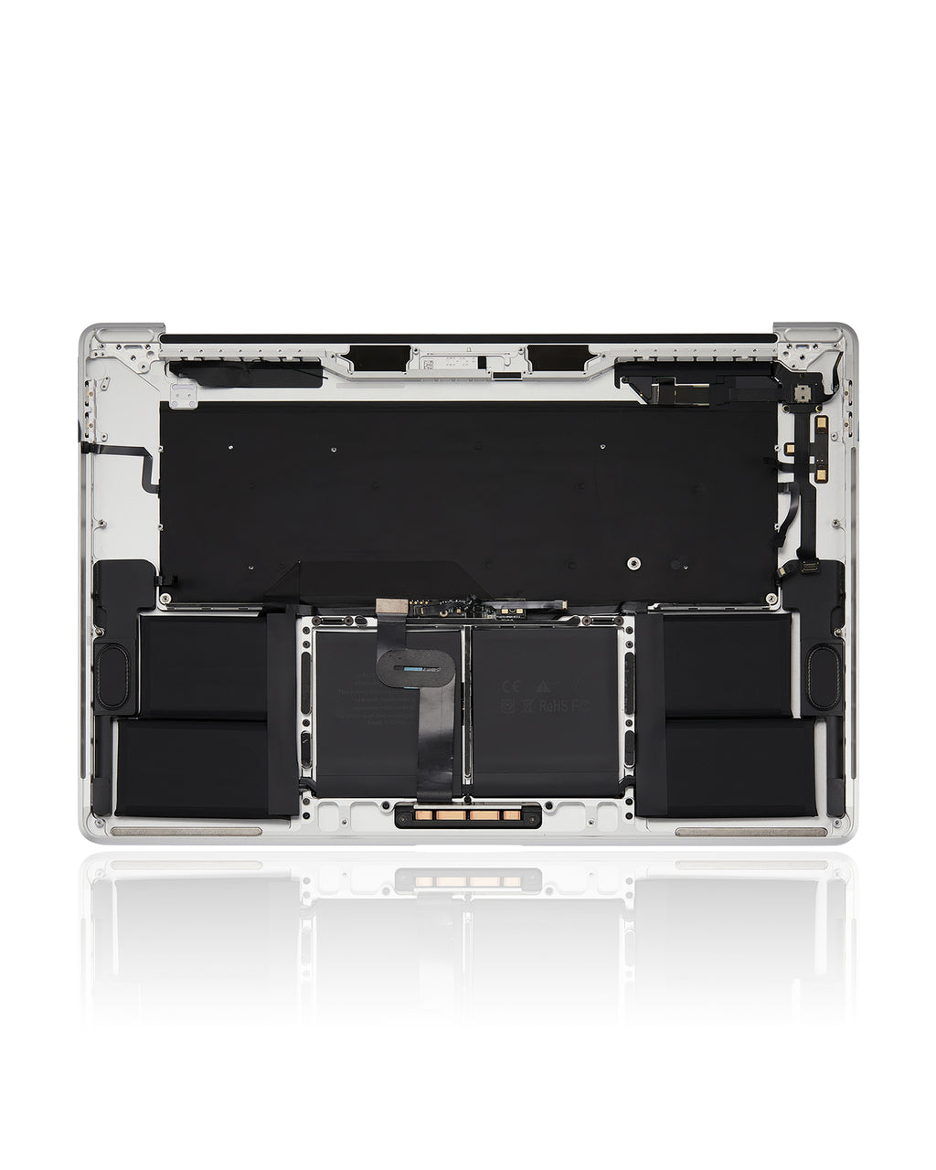 Topcase mit Akku & Tastatur MacBook Pro 16" A2141 UK OEM neuwertig Silber