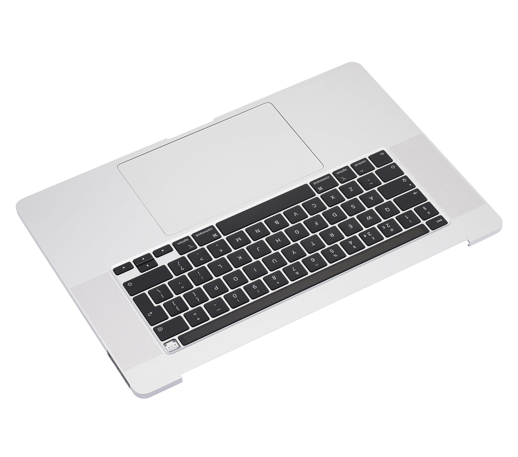 Topcase mit Akku & Tastatur MacBook Pro 16" A2141 UK OEM neuwertig Silber