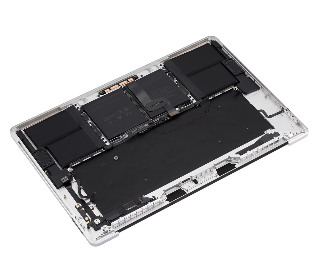 Topcase mit Akku & Tastatur MacBook Pro 16" A2141 UK OEM neuwertig Silber