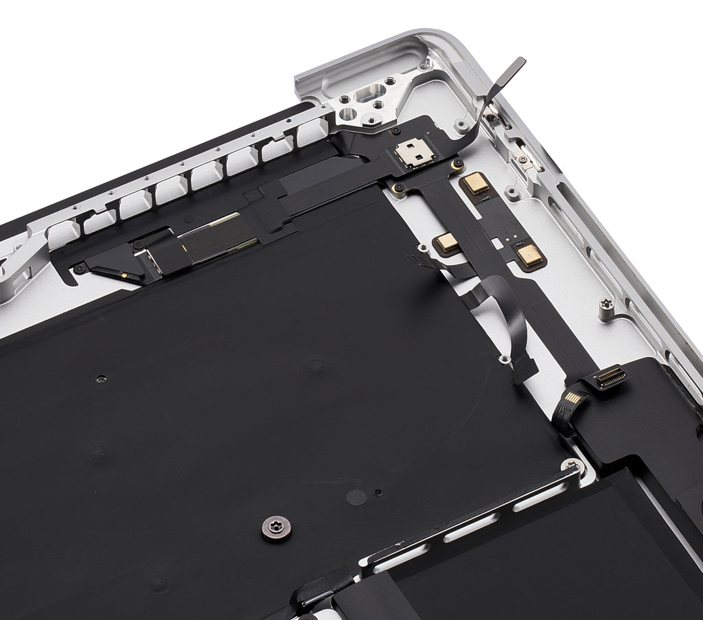 Topcase mit Akku & Tastatur MacBook Pro 16" A2141 UK OEM neuwertig Silber