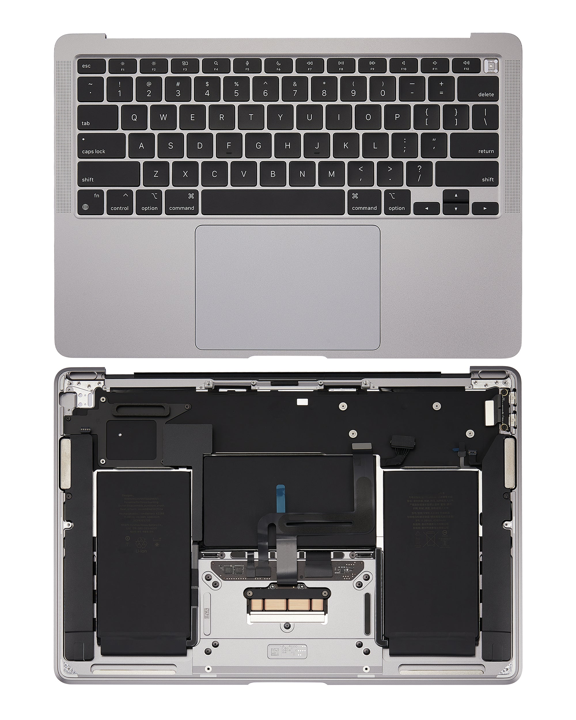 Top Case with Battery and Keyboard for MacBook Air 13" A2337 (2020) Space Gray (US Keyboard)
