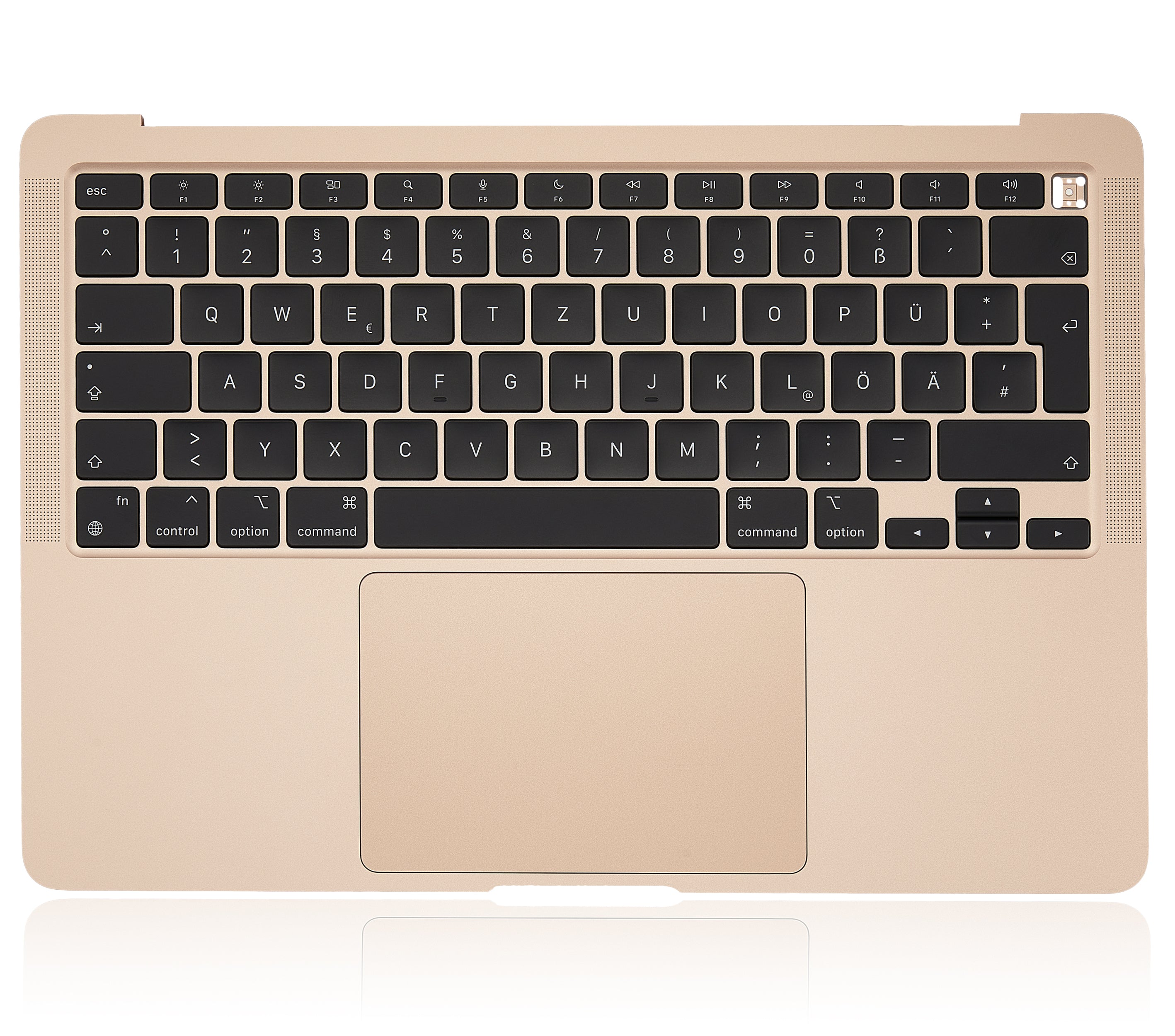Topcase m. Akku & UK-Tastatur f. MacBook Air 13" A2337 Gold