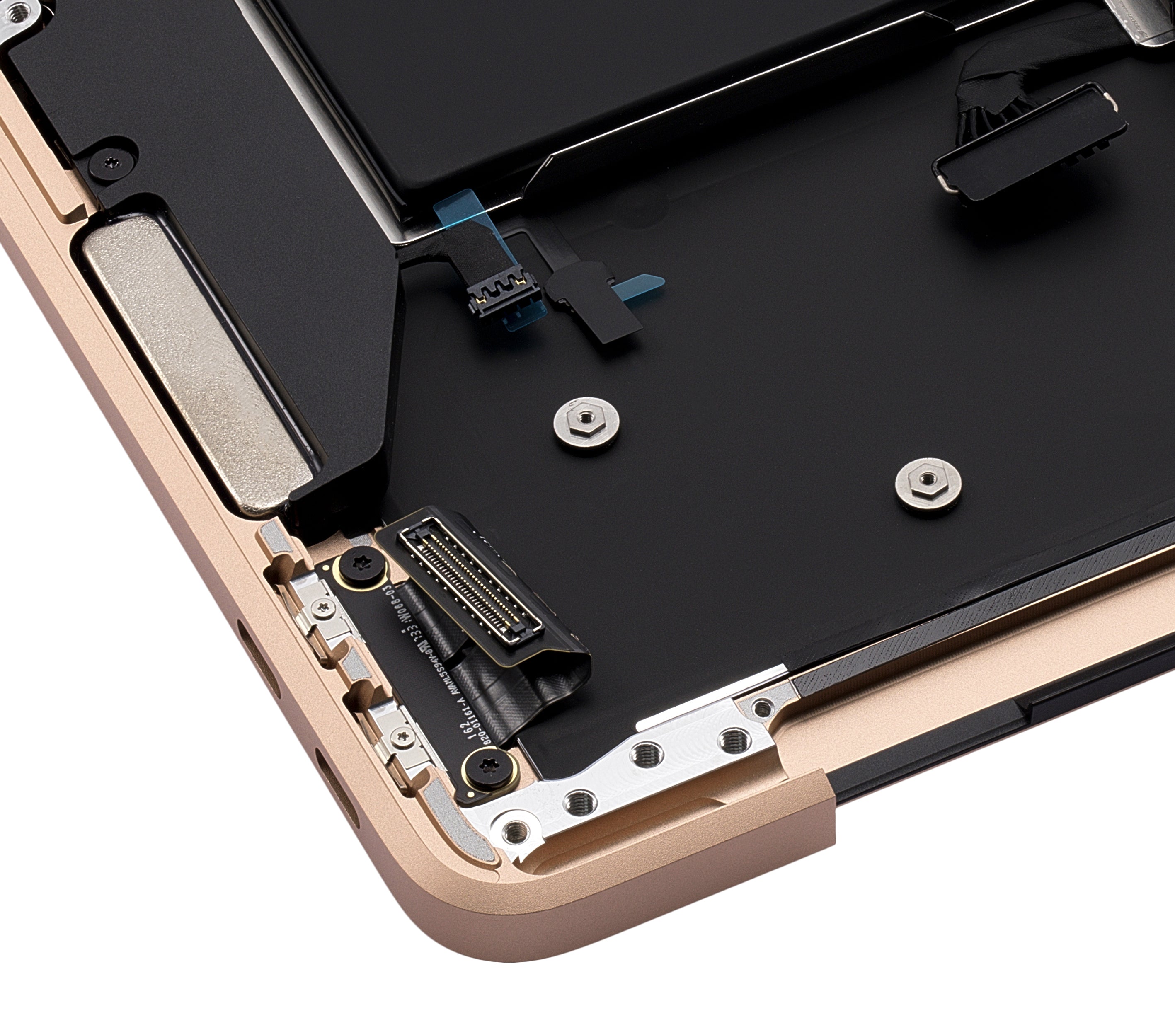 Topcase m. Akku & UK-Tastatur f. MacBook Air 13" A2337 Gold