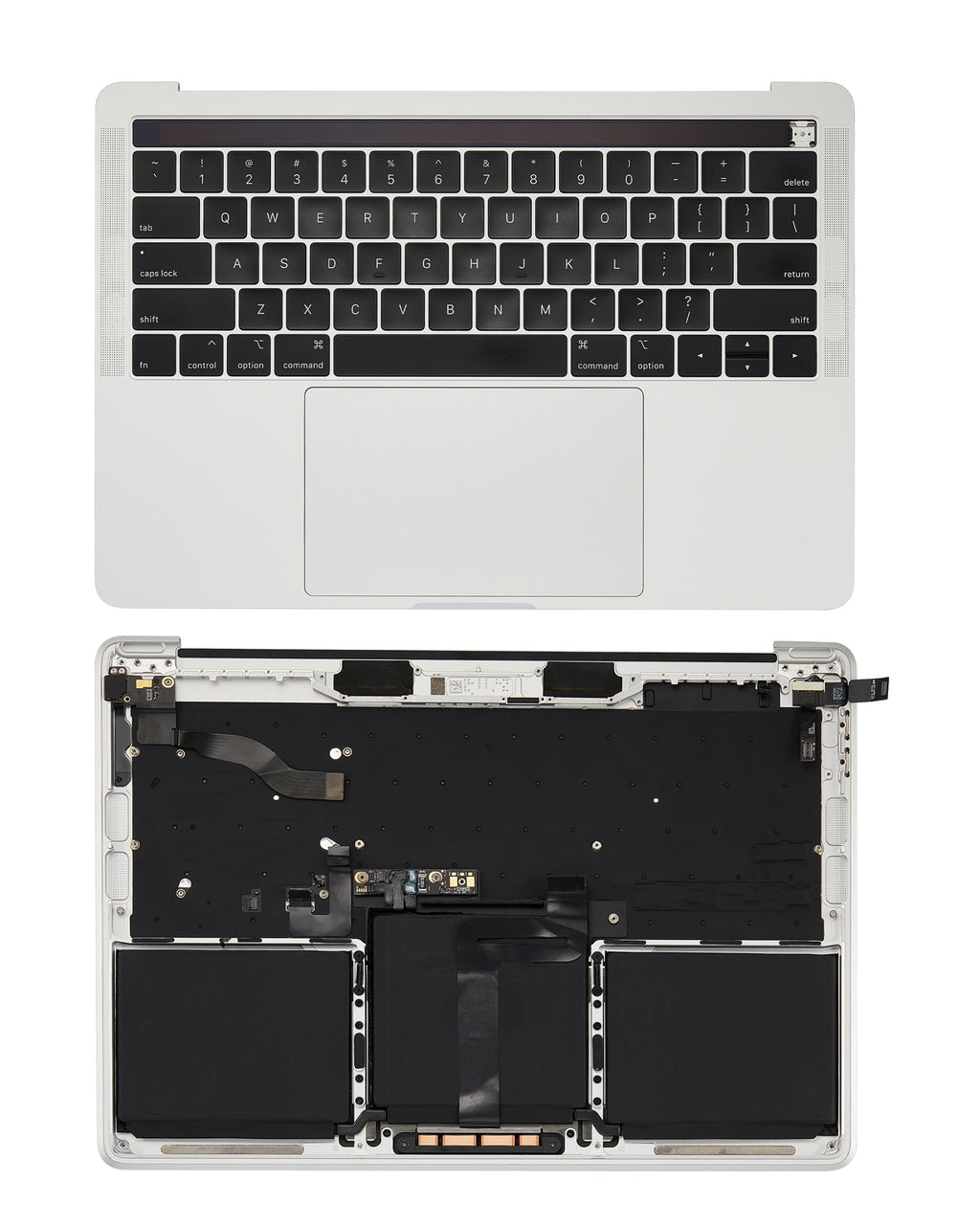 Top case with battery and keyboard for MacBook Pro 13" A2159 (2019) (US Keyboard) (Silver)