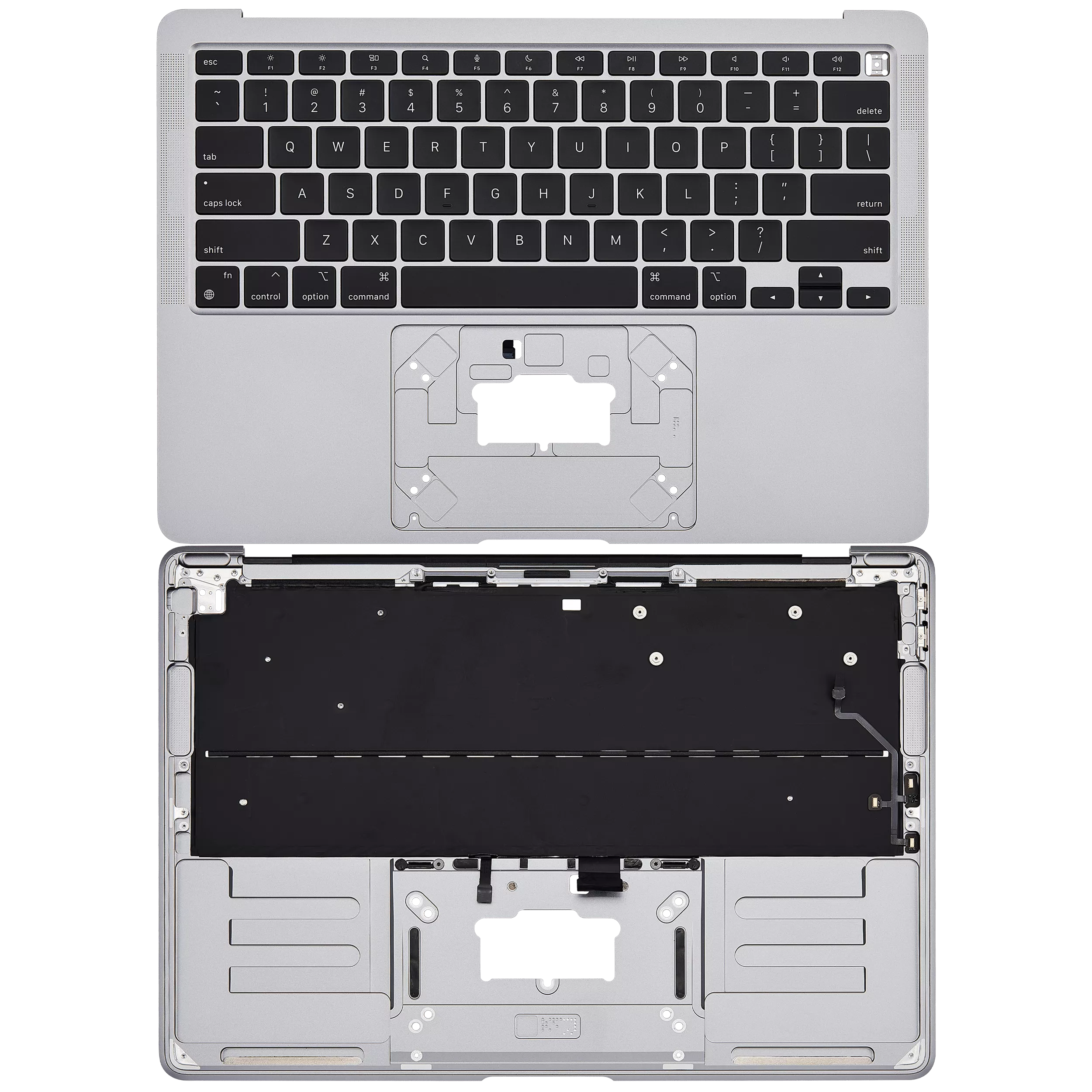 Top Case m. Tastatur f. MacBook Air 13" A2337 Space Gray OEM A US-Tastatur
