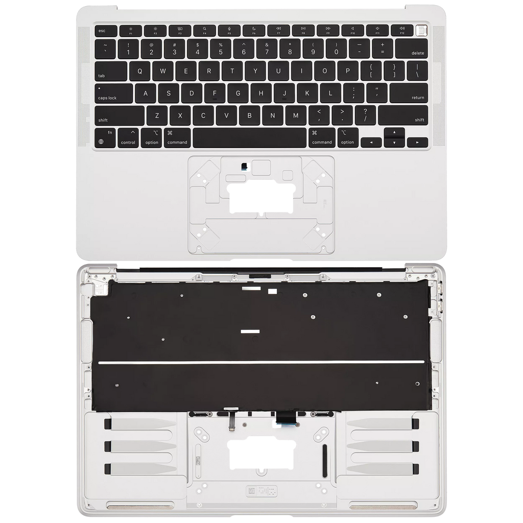 Top Case with Keyboard for MacBook Air 13" A2337 (2020) – US Keyboard, Silver, Grade A