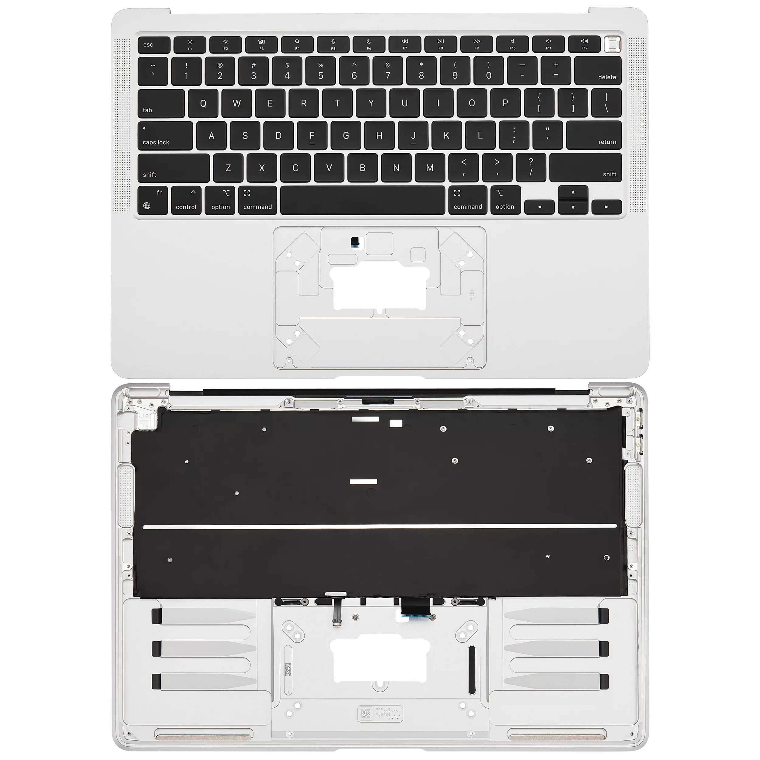 Top Case with Keyboard for MacBook Air 13" A2337 (2020) – US Keyboard, Silver, Grade A
