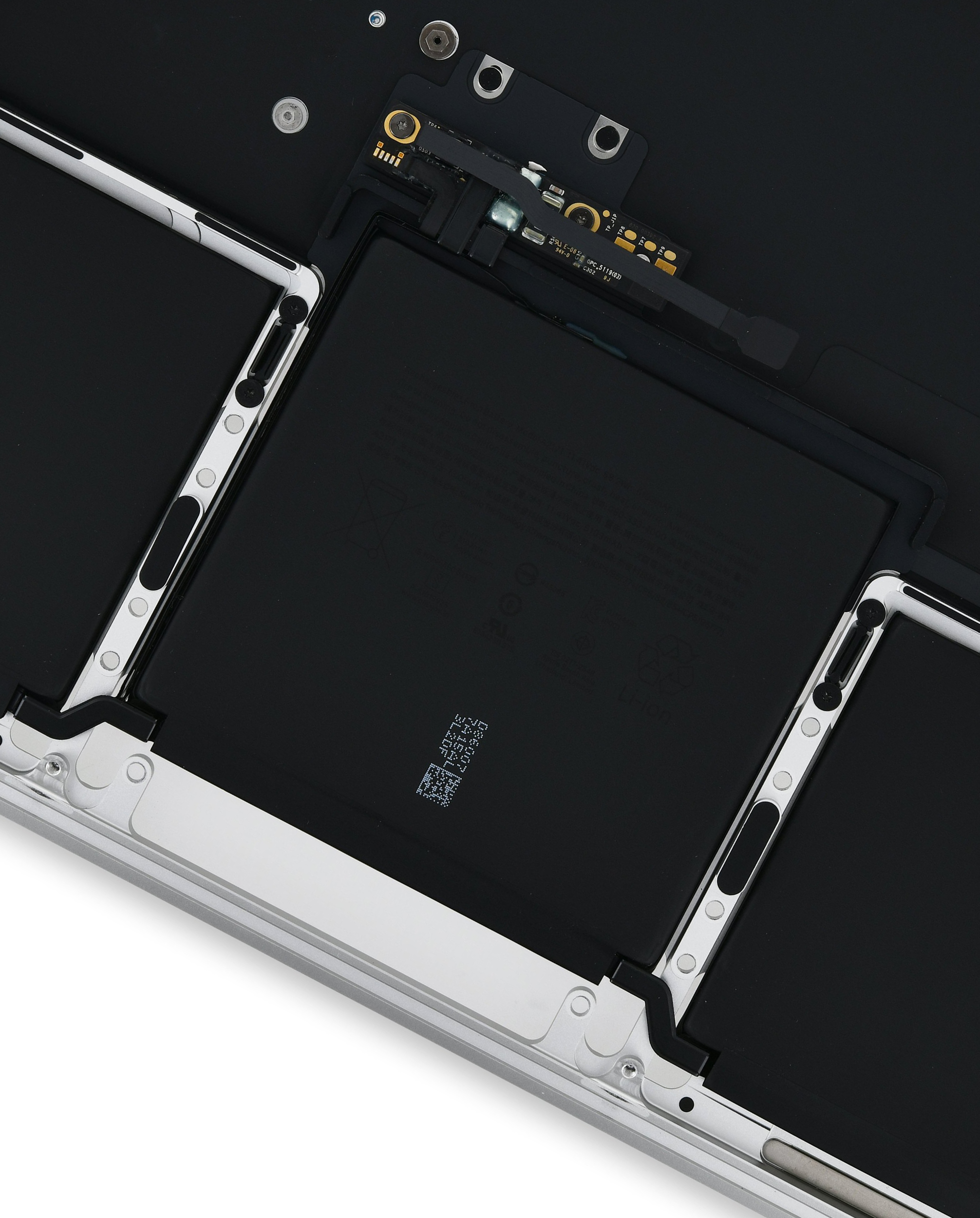 Top Case mit Akku und Tastatur für MacBook Pro 13 A2338 Silber (US-Tastatur)