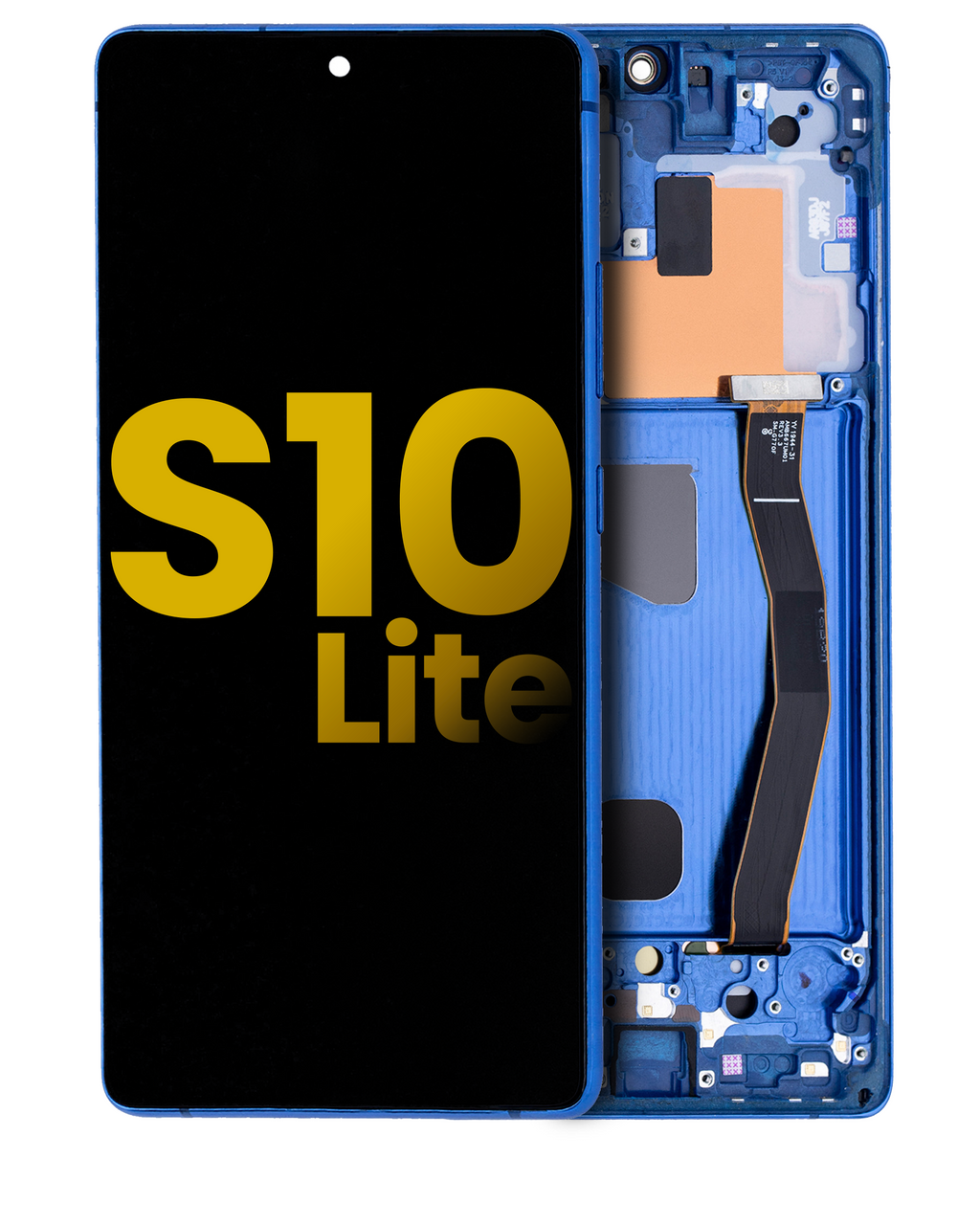 OLED Display with Frame for Samsung Galaxy S10 Lite (Refurbished) (Prism Blue)