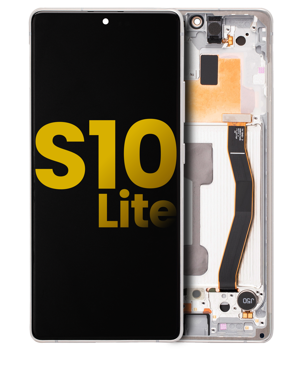 OLED Display with Frame for Samsung Galaxy S10 Lite (Refurbished) (Prism White)