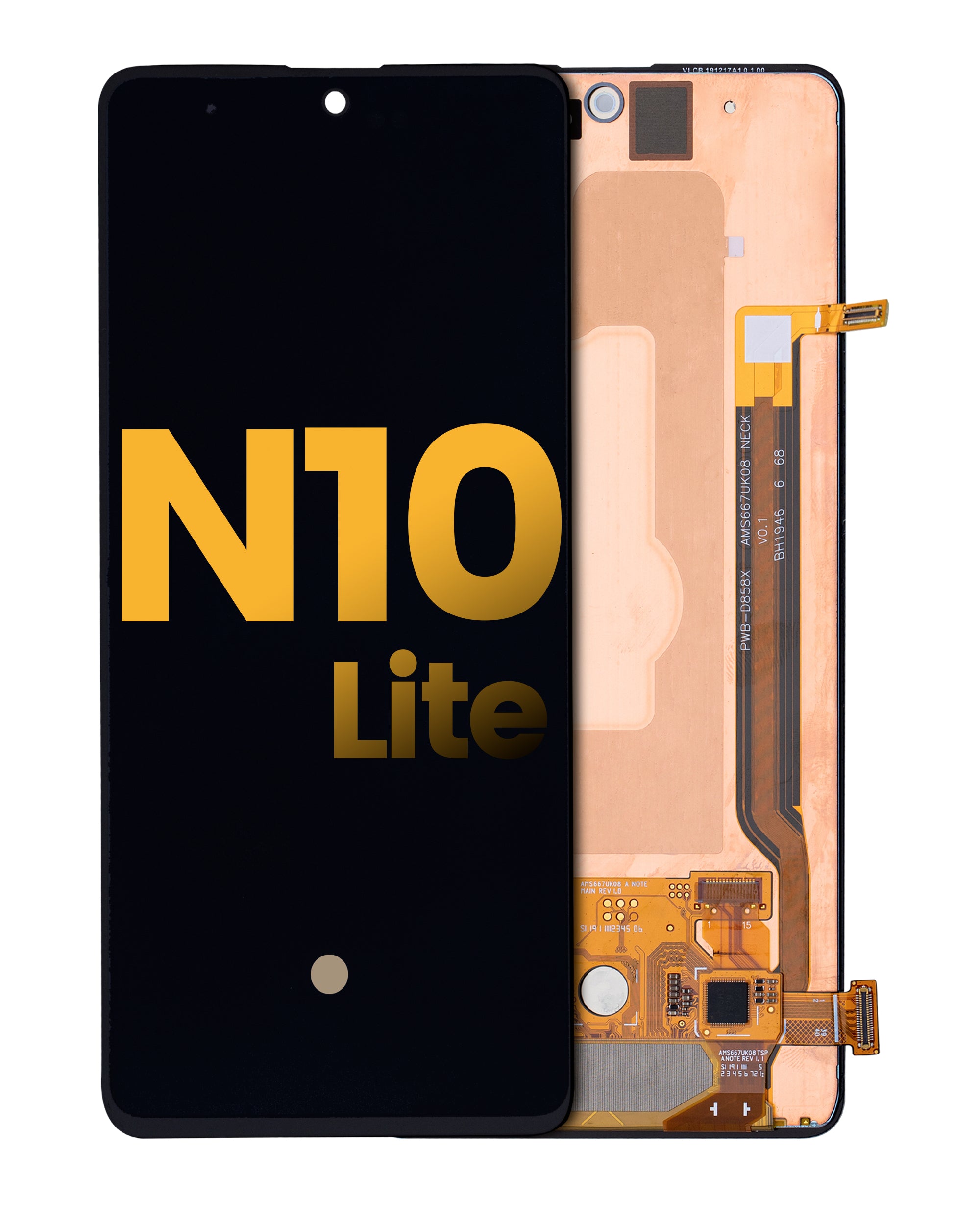 OLED Display without Frame for Samsung Galaxy Note 10 Lite (Refurbished) (All Colors)