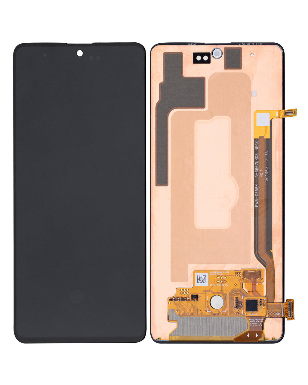 OLED Display without Frame for Samsung Galaxy Note 10 Lite (Refurbished) (All Colors)