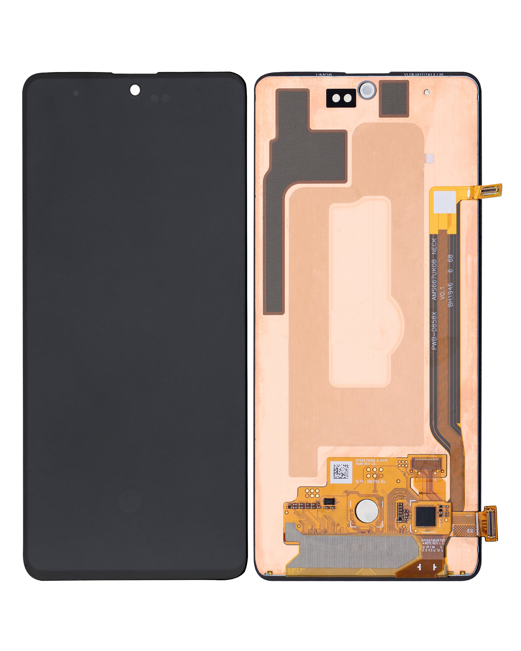 OLED Display without Frame for Samsung Galaxy Note 10 Lite (Refurbished) (All Colors)