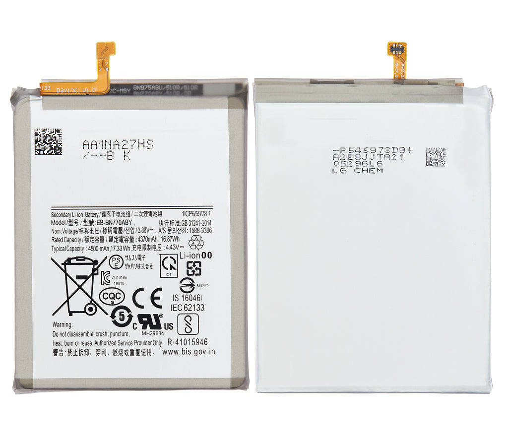 Replacement battery for Samsung Galaxy Note 10 Lite (EB-BN770ABY)