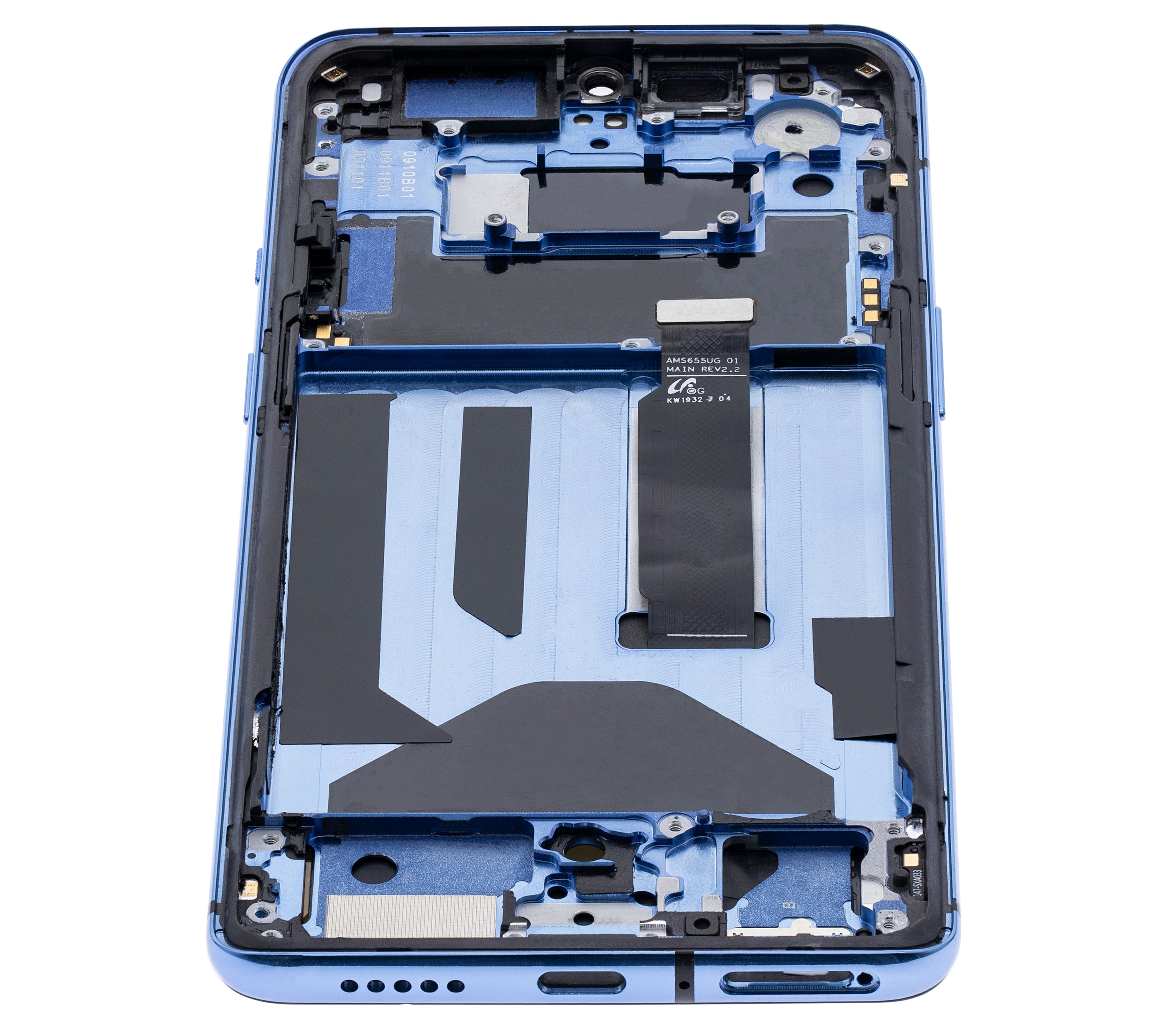 OLED-Display mit Rahmen für OnePlus 7T (Original OEM) (Glacier Blue)