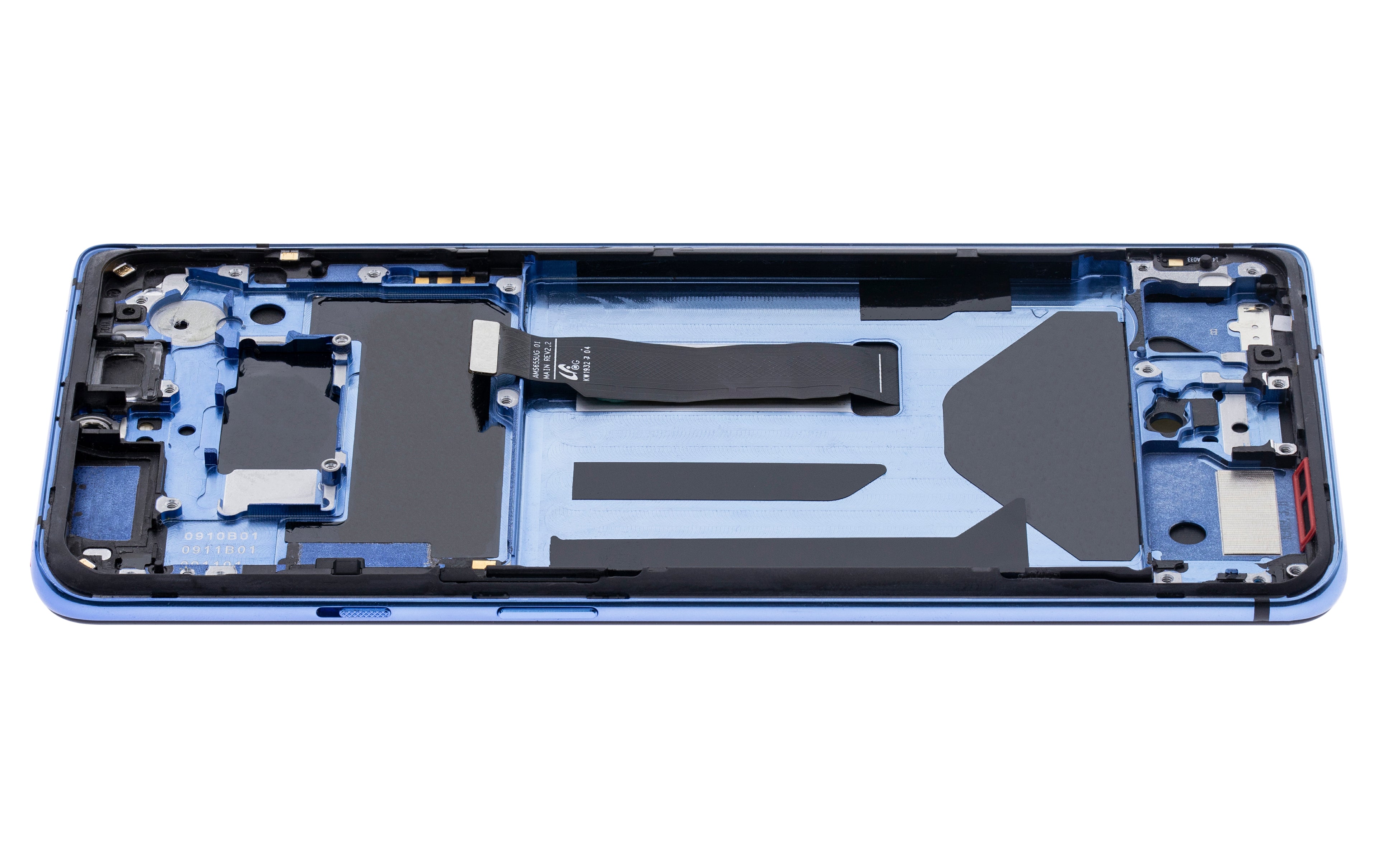 OLED-Display mit Rahmen für OnePlus 7T (Original OEM) (Glacier Blue)