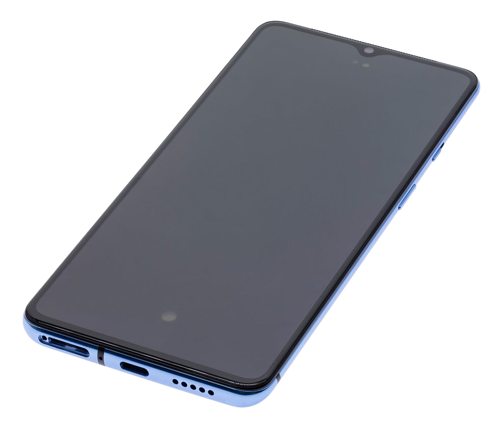 OLED-Display mit Rahmen für OnePlus 7T (Original OEM) (Glacier Blue)