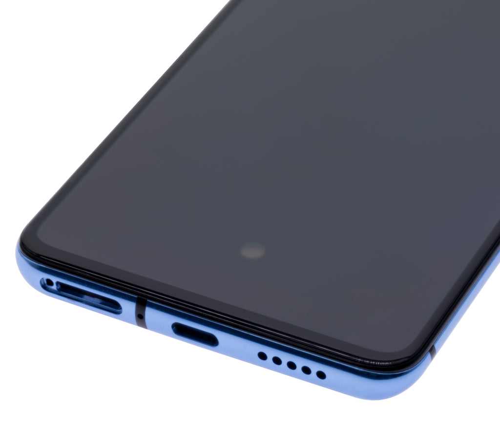 OLED-Display mit Rahmen für OnePlus 7T (Original OEM) (Glacier Blue)