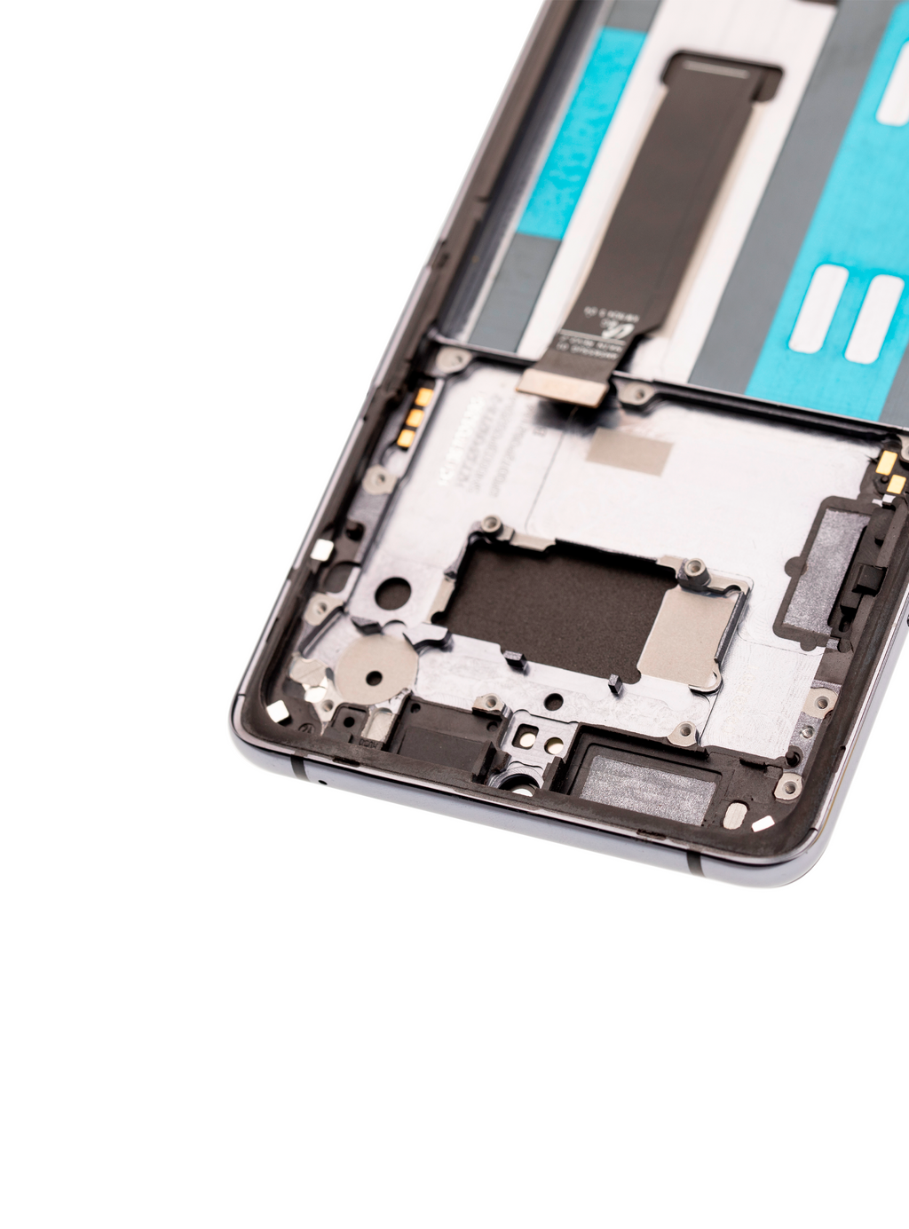 OLED Display with Frame for OnePlus 7T (Aftermarket Plus) (Frosted Silver)