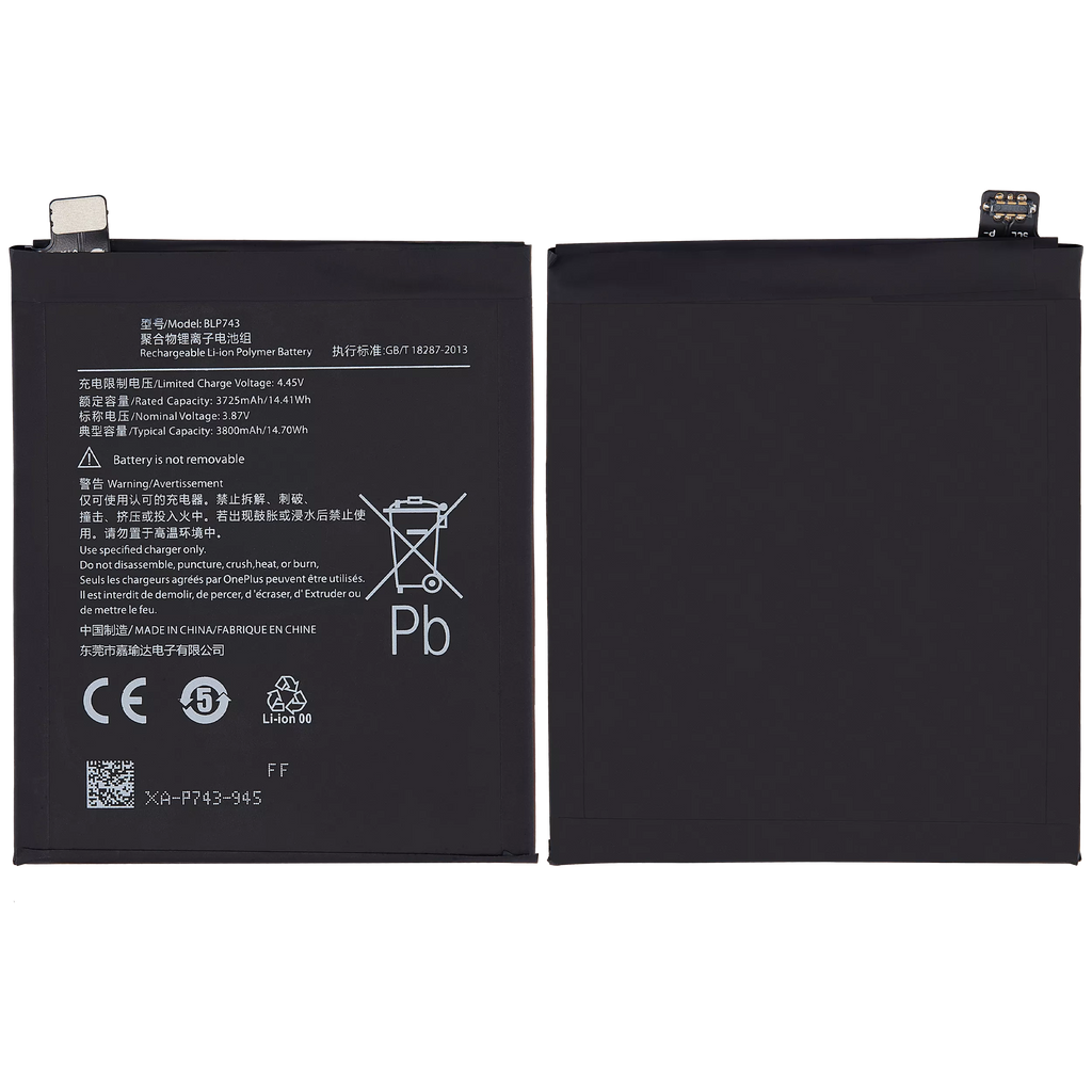 Replacement battery for OnePlus 7T (BLP743)