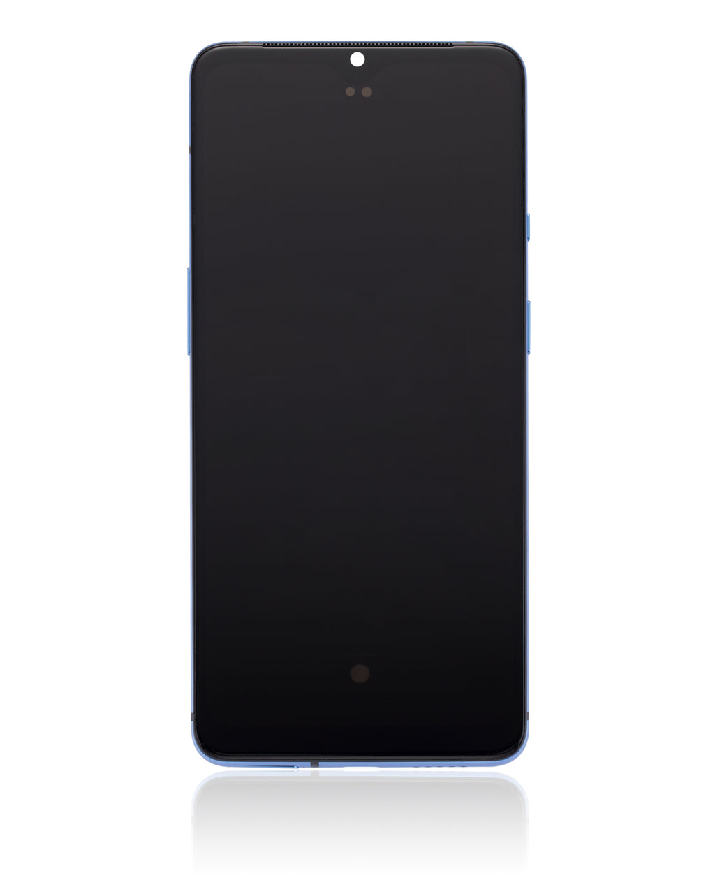 OLED-Display mit Rahmen für OnePlus 7T (Aftermarket Plus) (Glacier Blue)