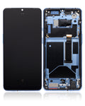 OLED Display with Frame for OnePlus 7T (Aftermarket Plus) (Glacier Blue)
