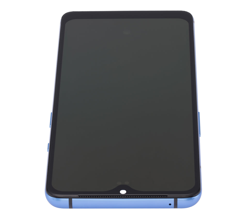 OLED-Display mit Rahmen für OnePlus 7T (Aftermarket Plus) (Glacier Blue)