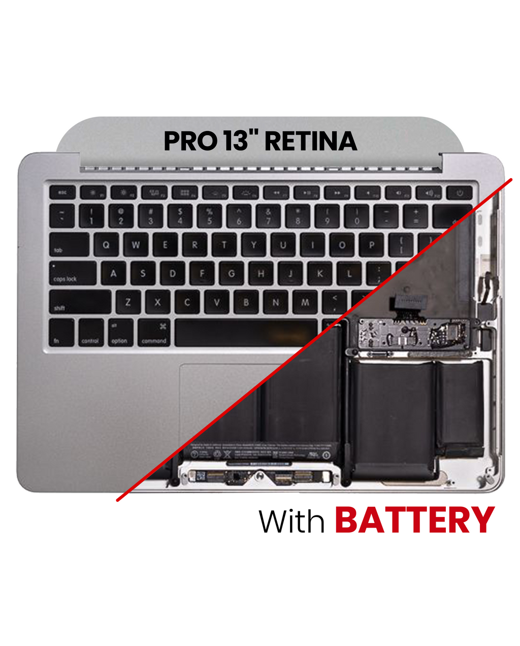 Original OEM-Ausbau Qualität A (gebraucht) – MacBook Pro 13" A1502 2013-2014 Top