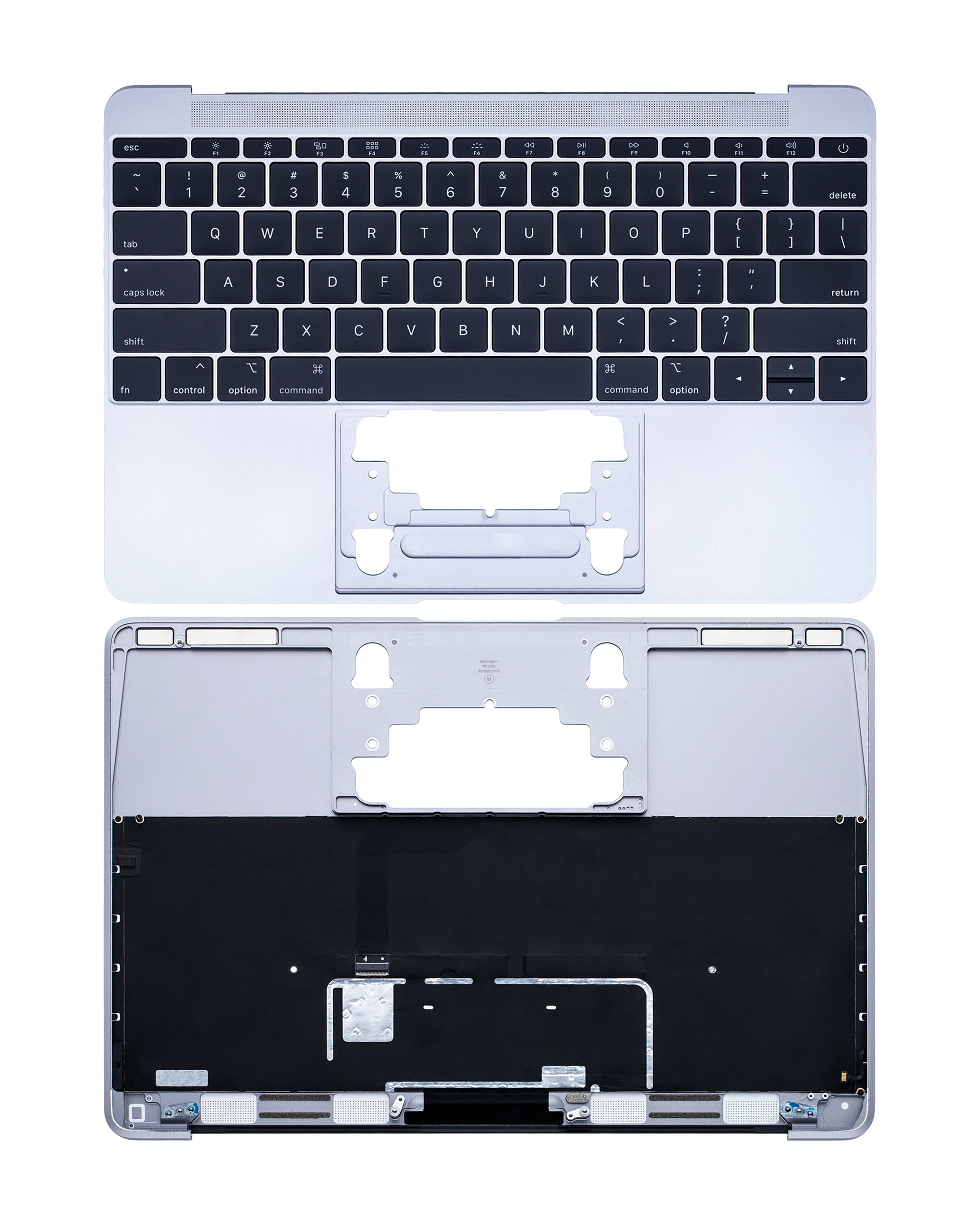 Top Case with Keyboard and Microphone for MacBook 12" A1534 (2015) (US English) (used OEM pull, Grade A) (Space Gray)