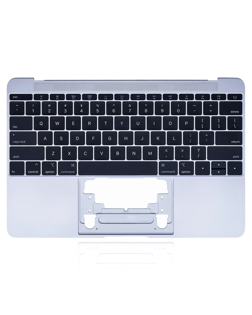 Top Case with Keyboard and Microphone for MacBook 12" A1534 (2015) (US English) (used OEM pull, Grade A) (Space Gray)
