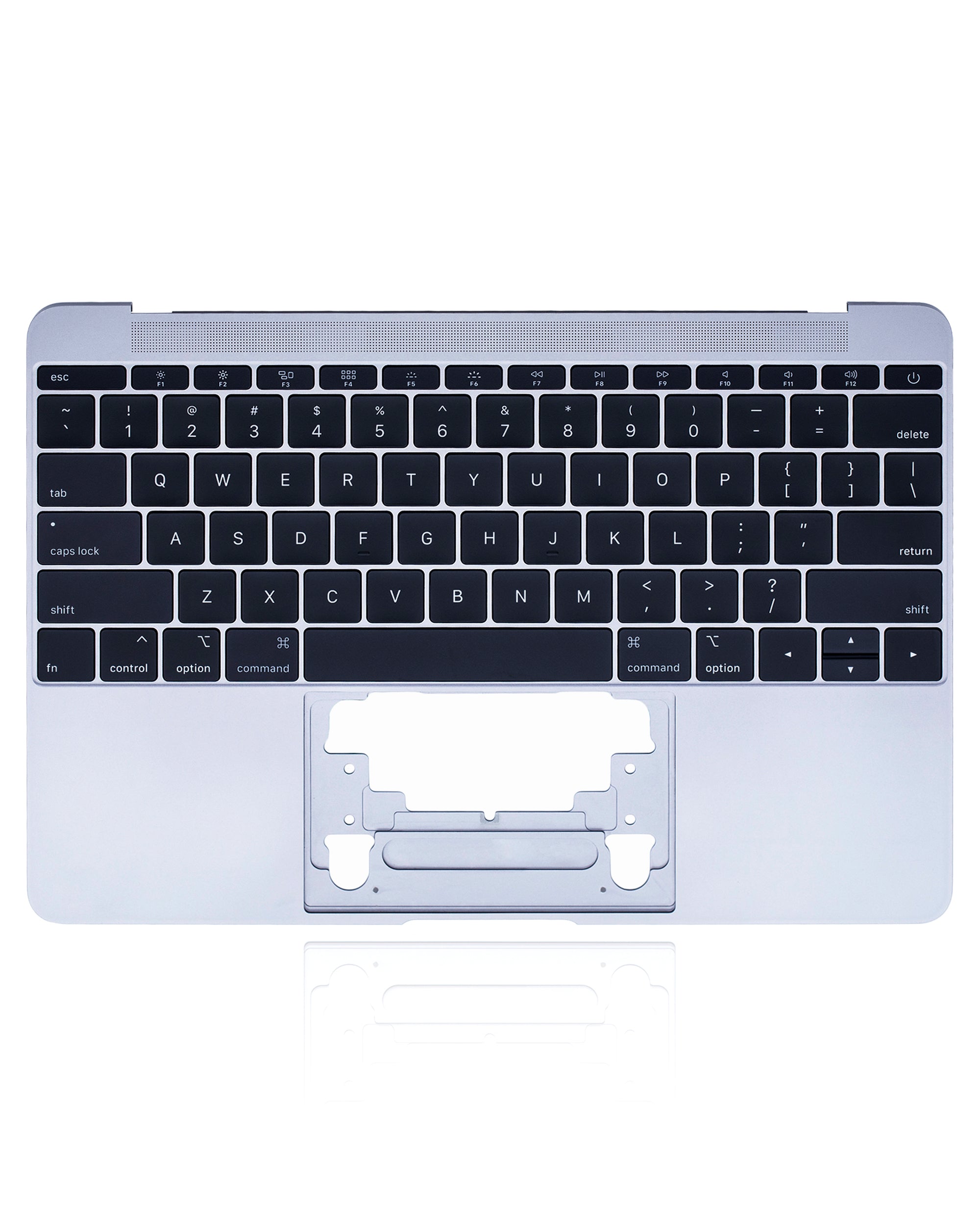 Top Case with Keyboard and Microphone for MacBook 12" A1534 (2015) (US English) (used OEM pull, Grade A) (Space Gray)